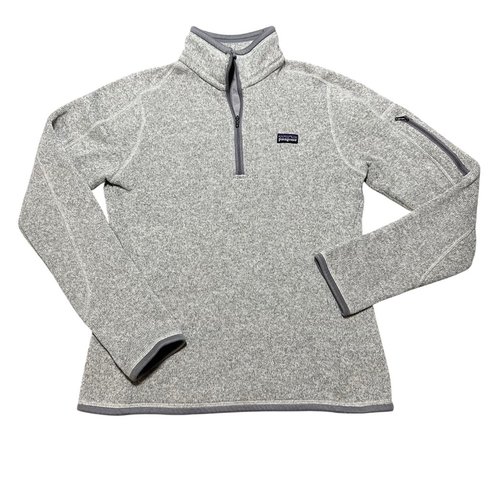 Patagonia Gray Women’s Quarter Zip Better Sweater, Small